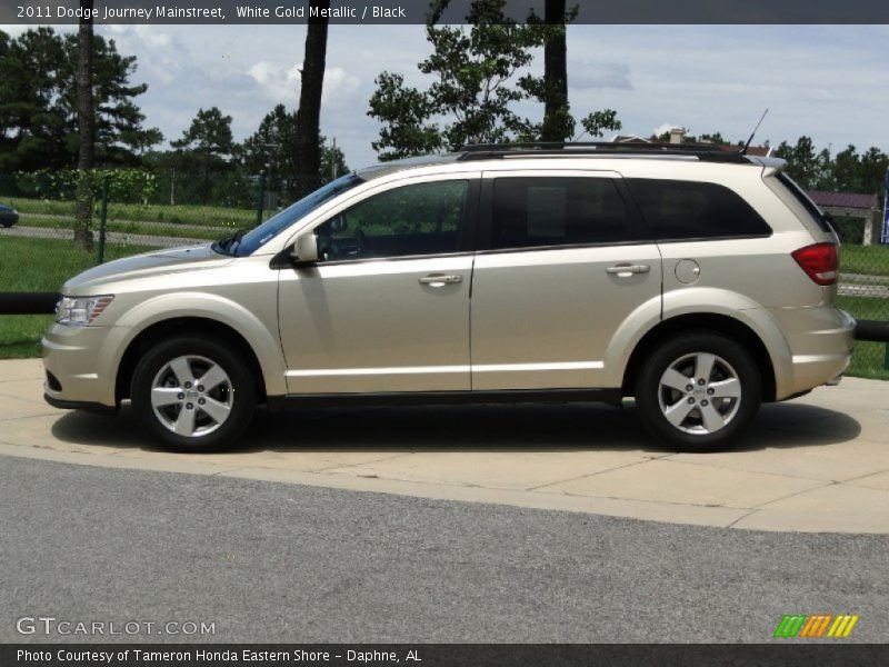 White Gold Metallic / Black 2011 Dodge Journey Mainstreet