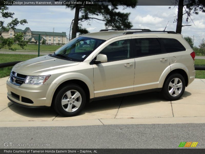 White Gold Metallic / Black 2011 Dodge Journey Mainstreet