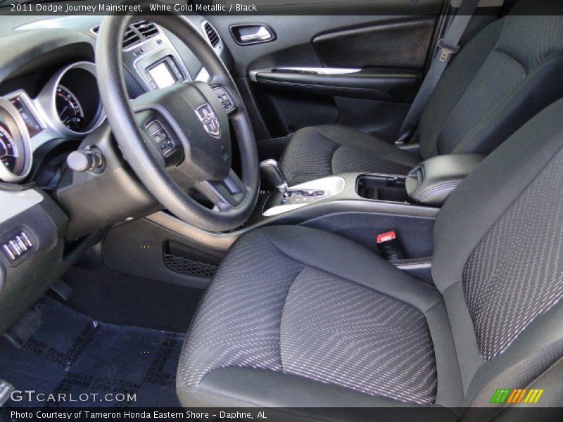 White Gold Metallic / Black 2011 Dodge Journey Mainstreet