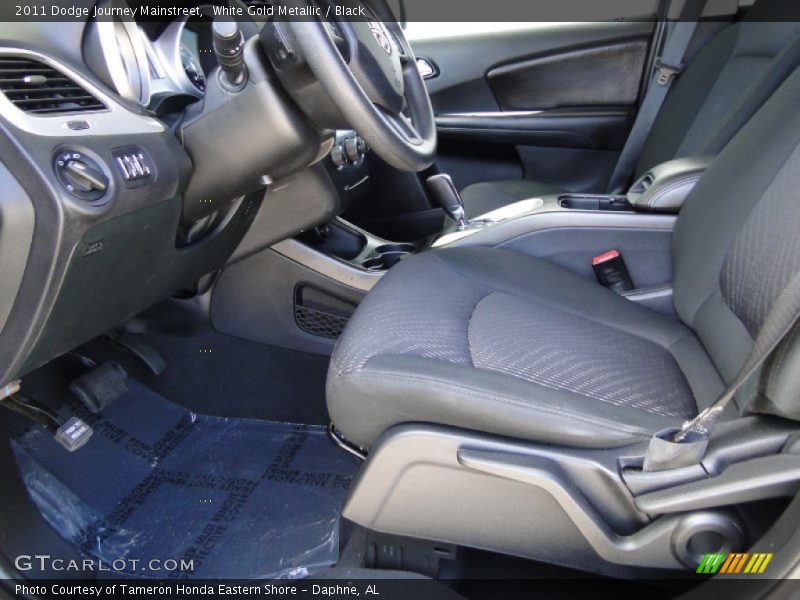 White Gold Metallic / Black 2011 Dodge Journey Mainstreet