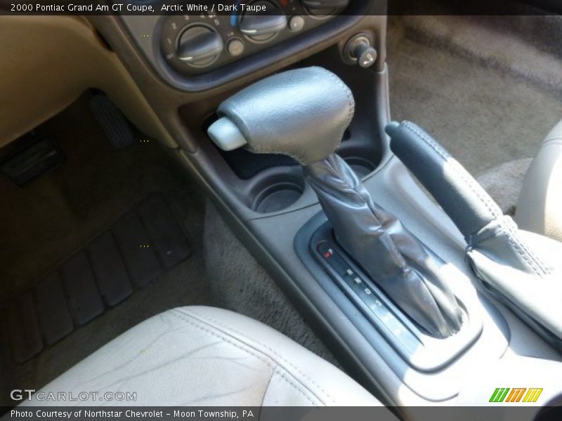 Arctic White / Dark Taupe 2000 Pontiac Grand Am GT Coupe