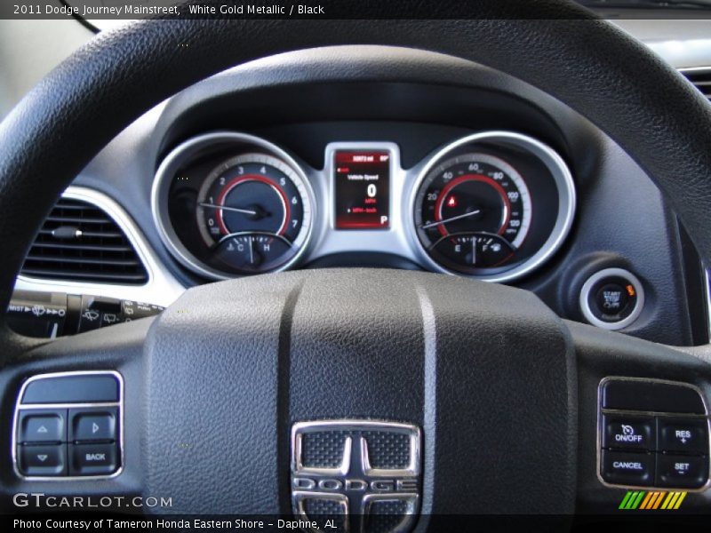 White Gold Metallic / Black 2011 Dodge Journey Mainstreet