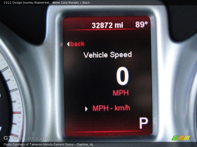 White Gold Metallic / Black 2011 Dodge Journey Mainstreet