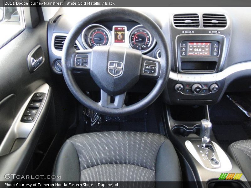 White Gold Metallic / Black 2011 Dodge Journey Mainstreet