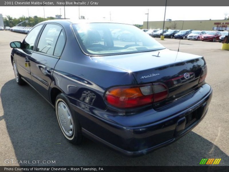 Navy Blue Metallic / Gray 2001 Chevrolet Malibu Sedan