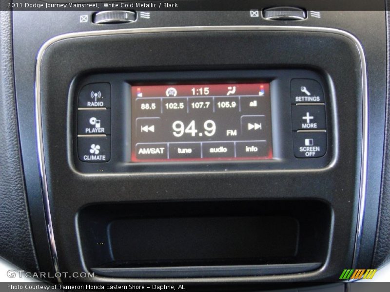 White Gold Metallic / Black 2011 Dodge Journey Mainstreet