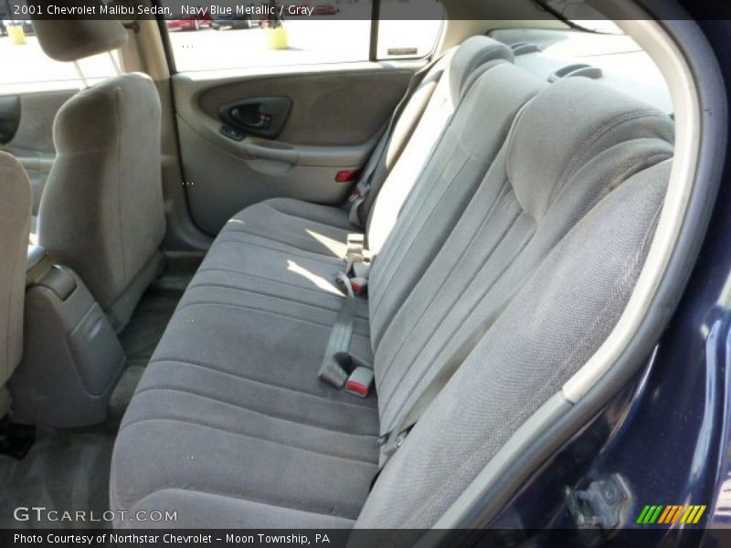 Navy Blue Metallic / Gray 2001 Chevrolet Malibu Sedan