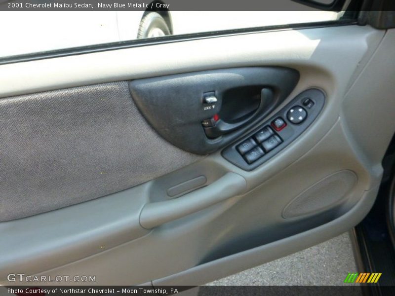 Navy Blue Metallic / Gray 2001 Chevrolet Malibu Sedan