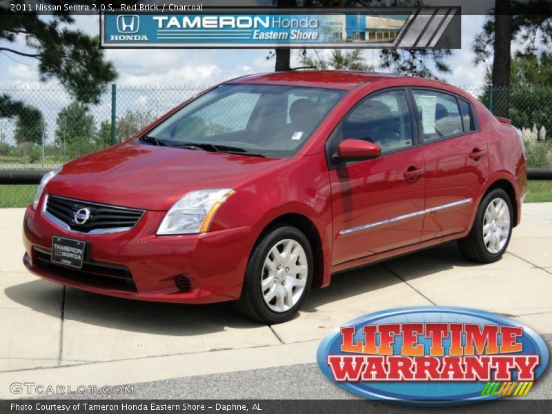 Red Brick / Charcoal 2011 Nissan Sentra 2.0 S