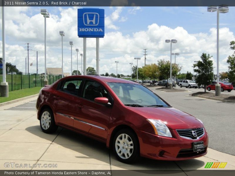 Red Brick / Charcoal 2011 Nissan Sentra 2.0 S