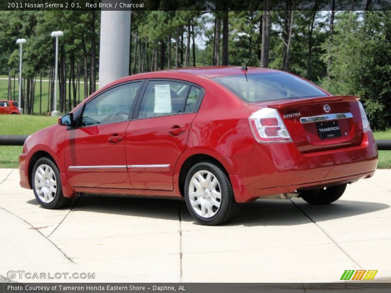 Red Brick / Charcoal 2011 Nissan Sentra 2.0 S