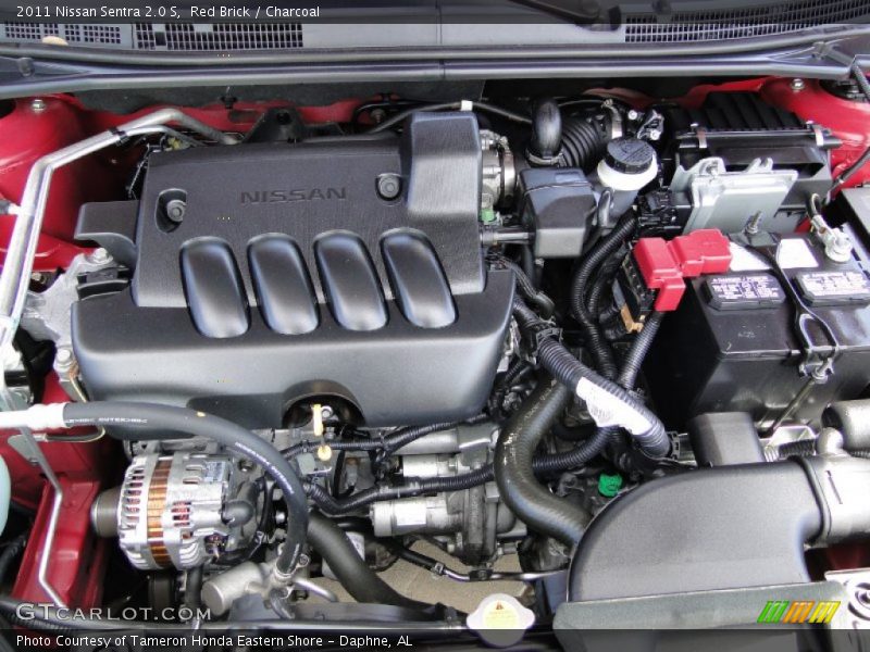 Red Brick / Charcoal 2011 Nissan Sentra 2.0 S