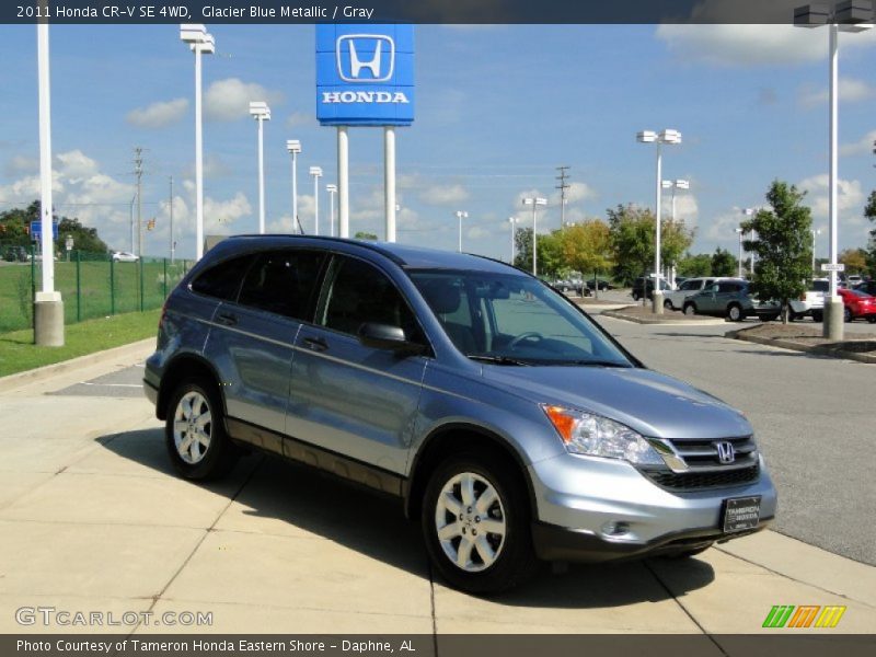 Glacier Blue Metallic / Gray 2011 Honda CR-V SE 4WD