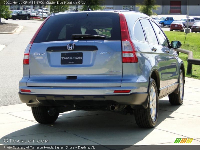 Glacier Blue Metallic / Gray 2011 Honda CR-V SE 4WD