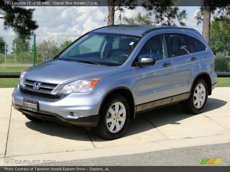 Glacier Blue Metallic / Gray 2011 Honda CR-V SE 4WD