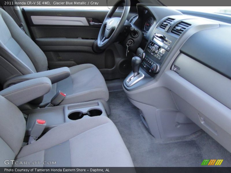 Glacier Blue Metallic / Gray 2011 Honda CR-V SE 4WD