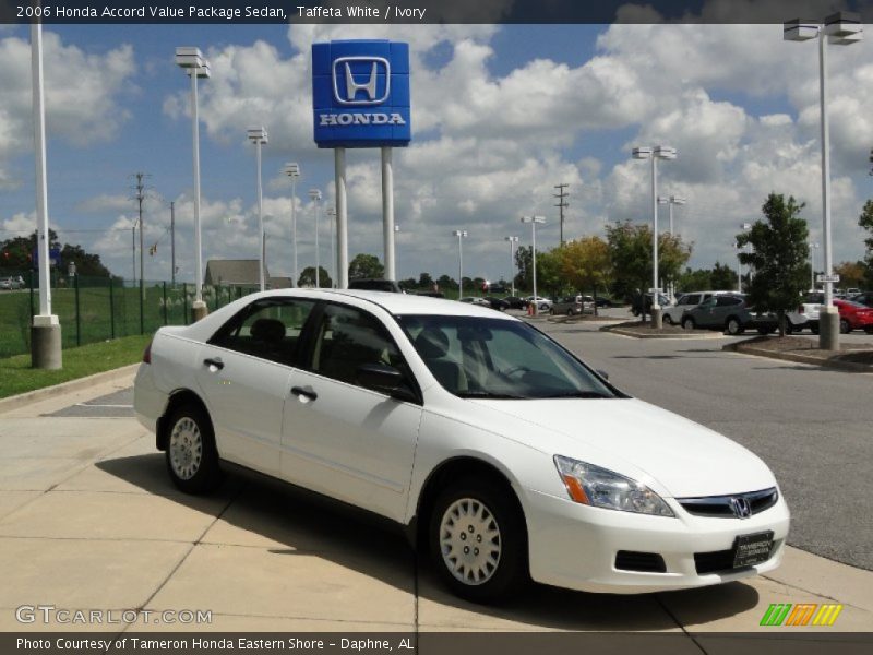 Taffeta White / Ivory 2006 Honda Accord Value Package Sedan