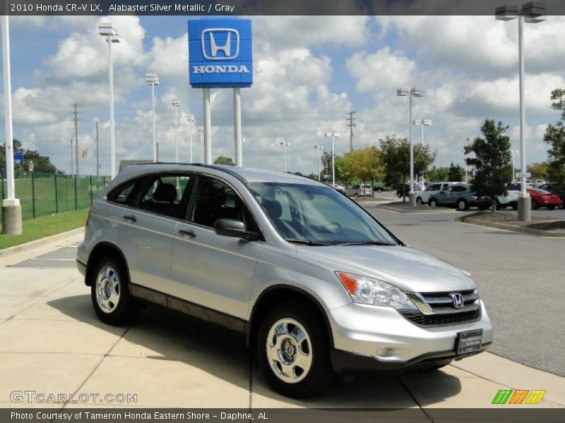 Alabaster Silver Metallic / Gray 2010 Honda CR-V LX