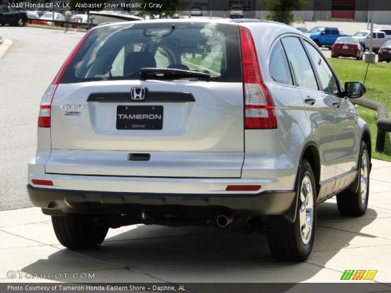 Alabaster Silver Metallic / Gray 2010 Honda CR-V LX