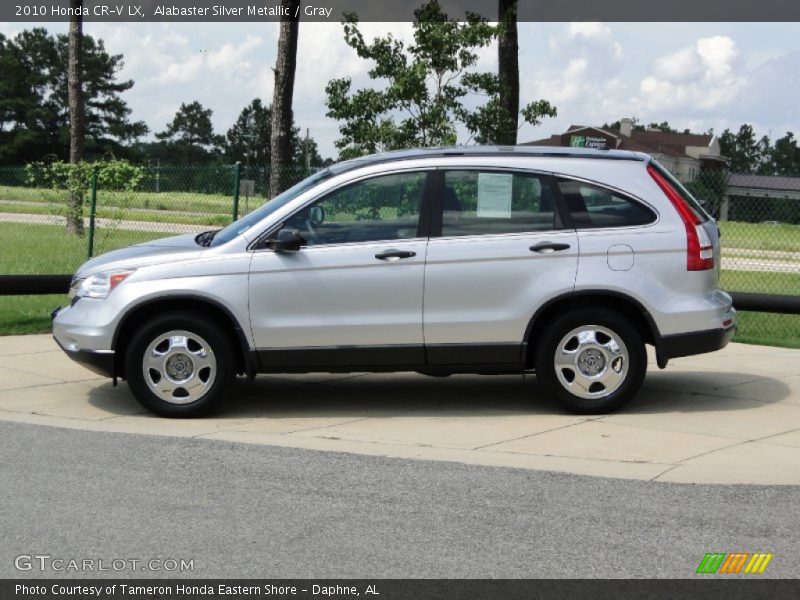 Alabaster Silver Metallic / Gray 2010 Honda CR-V LX
