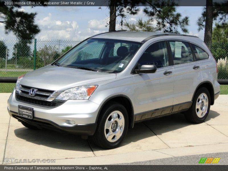 Alabaster Silver Metallic / Gray 2010 Honda CR-V LX