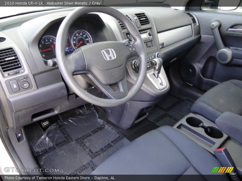 Alabaster Silver Metallic / Gray 2010 Honda CR-V LX