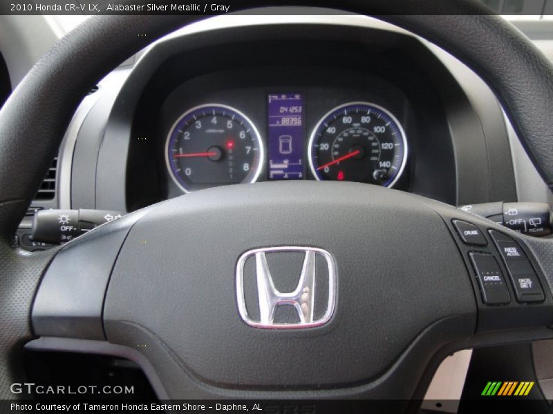 Alabaster Silver Metallic / Gray 2010 Honda CR-V LX