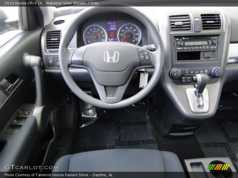 Alabaster Silver Metallic / Gray 2010 Honda CR-V LX
