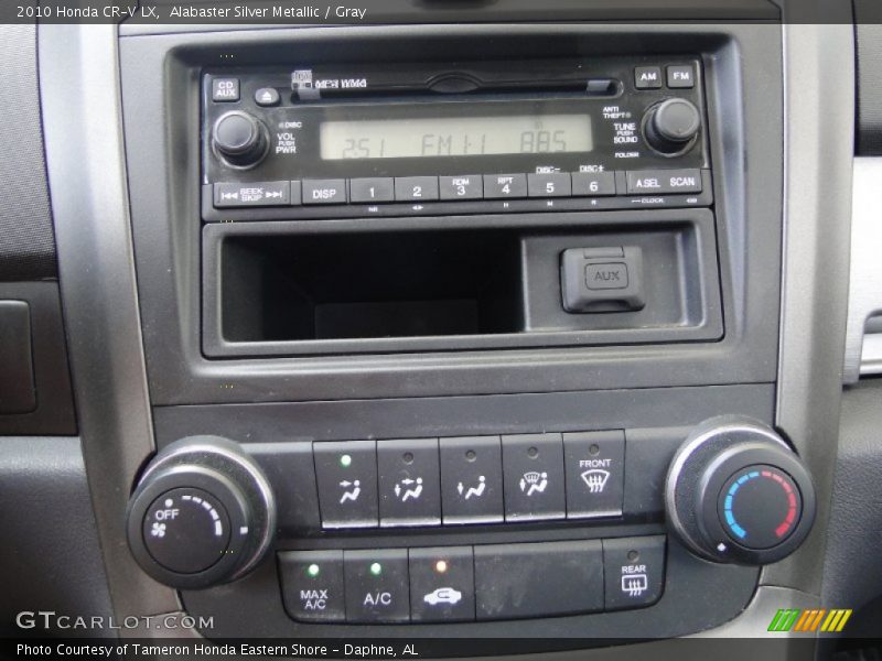 Alabaster Silver Metallic / Gray 2010 Honda CR-V LX