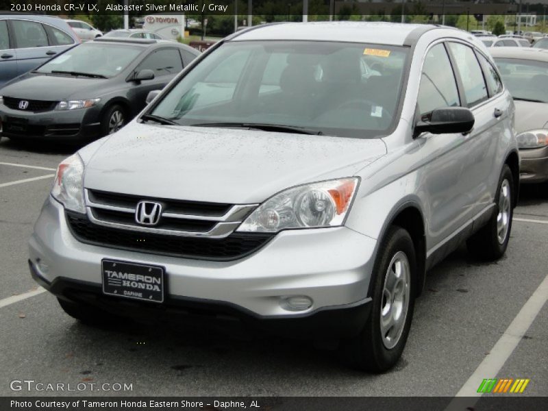 Alabaster Silver Metallic / Gray 2010 Honda CR-V LX