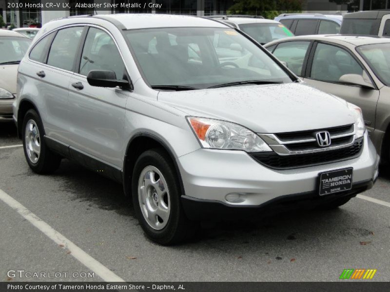 Alabaster Silver Metallic / Gray 2010 Honda CR-V LX