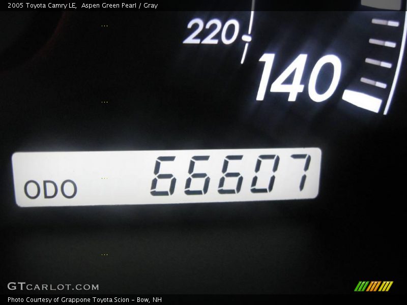 Aspen Green Pearl / Gray 2005 Toyota Camry LE
