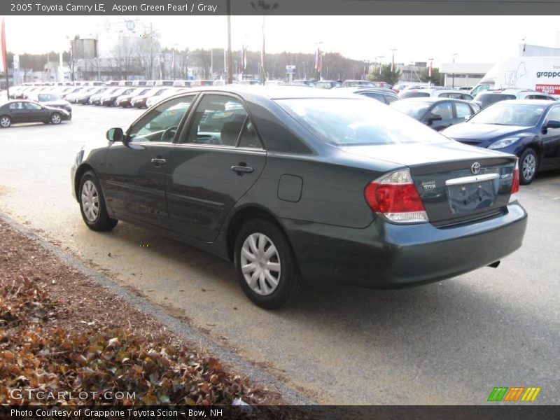 Aspen Green Pearl / Gray 2005 Toyota Camry LE