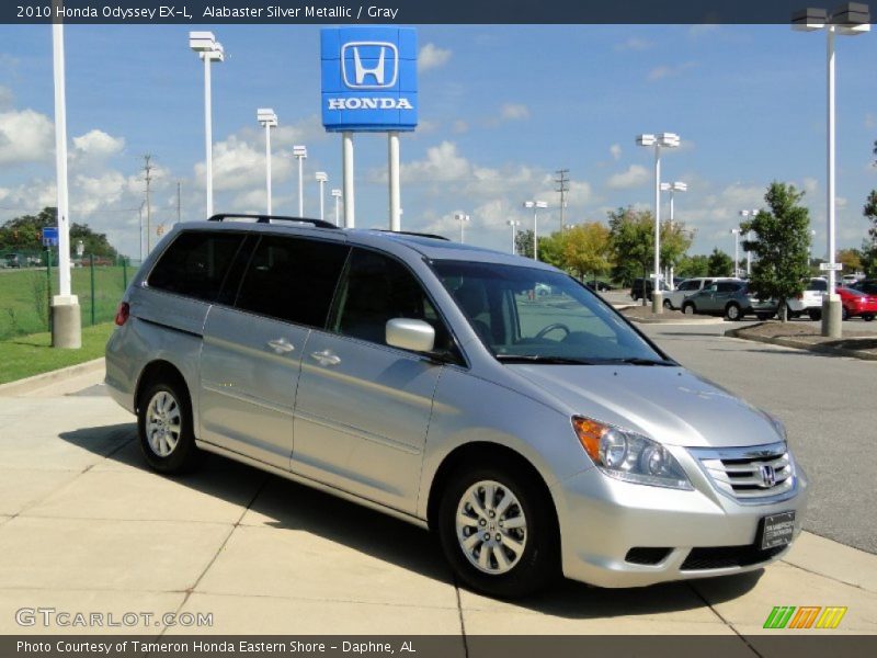 Alabaster Silver Metallic / Gray 2010 Honda Odyssey EX-L