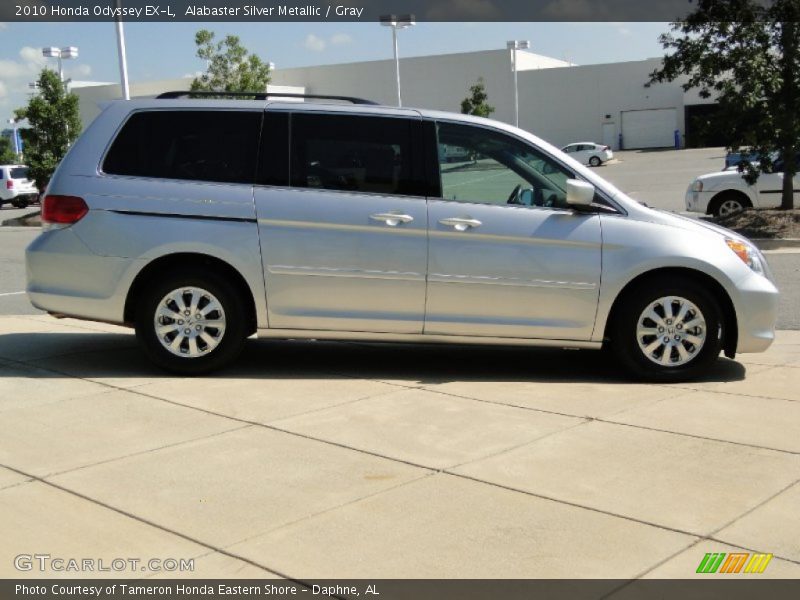 Alabaster Silver Metallic / Gray 2010 Honda Odyssey EX-L