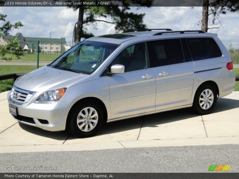 Alabaster Silver Metallic / Gray 2010 Honda Odyssey EX-L