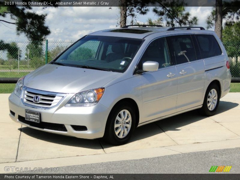 Alabaster Silver Metallic / Gray 2010 Honda Odyssey EX-L