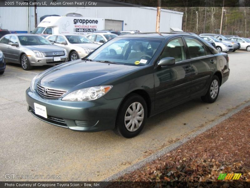 Aspen Green Pearl / Gray 2005 Toyota Camry LE