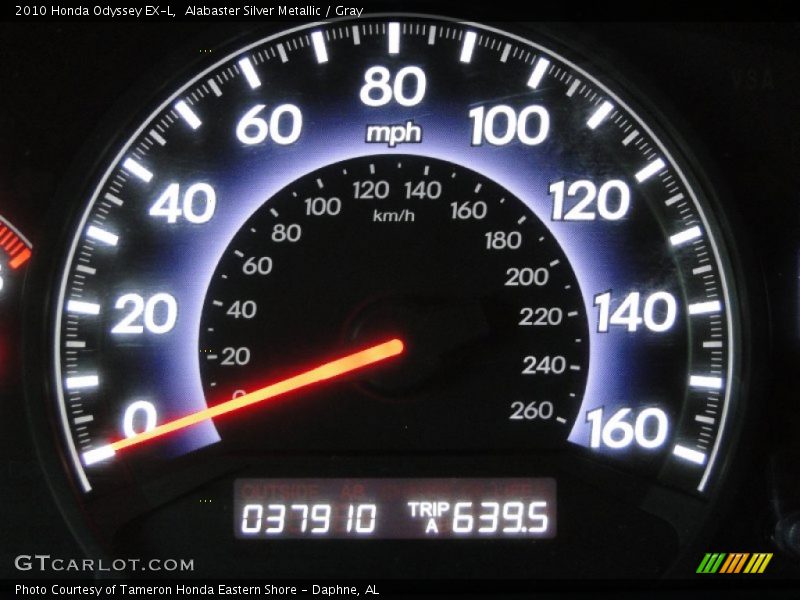 Alabaster Silver Metallic / Gray 2010 Honda Odyssey EX-L