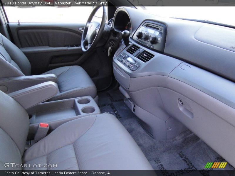 Alabaster Silver Metallic / Gray 2010 Honda Odyssey EX-L