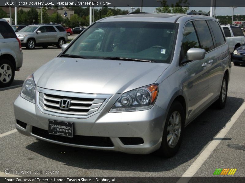 Alabaster Silver Metallic / Gray 2010 Honda Odyssey EX-L