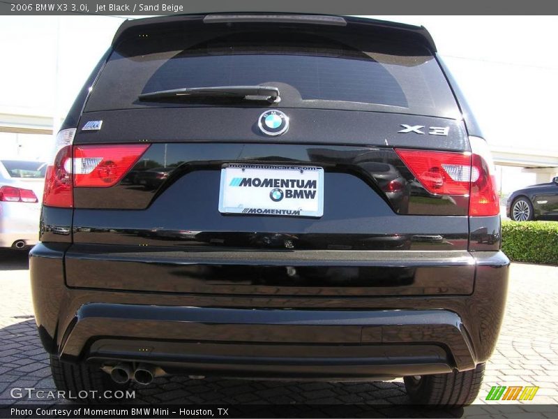 Jet Black / Sand Beige 2006 BMW X3 3.0i