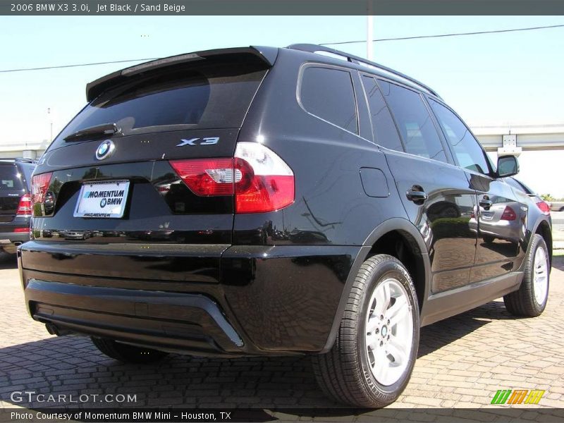 Jet Black / Sand Beige 2006 BMW X3 3.0i