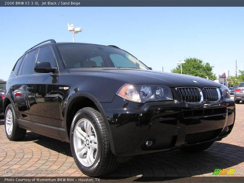 Jet Black / Sand Beige 2006 BMW X3 3.0i