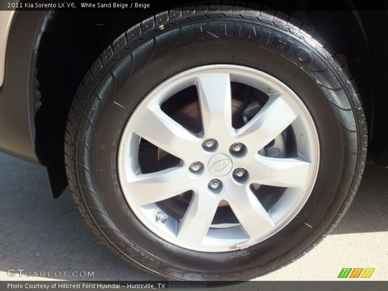 White Sand Beige / Beige 2011 Kia Sorento LX V6