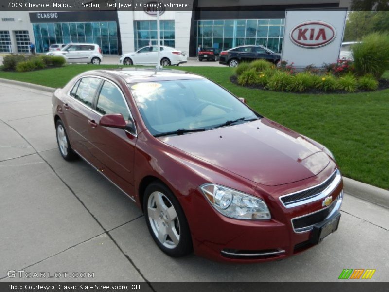 Red Jewel / Cocoa/Cashmere 2009 Chevrolet Malibu LT Sedan