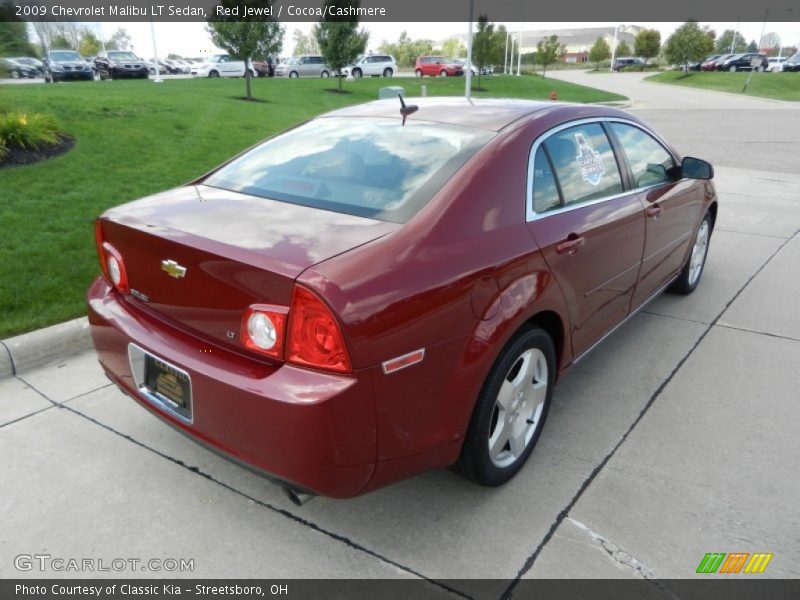 Red Jewel / Cocoa/Cashmere 2009 Chevrolet Malibu LT Sedan