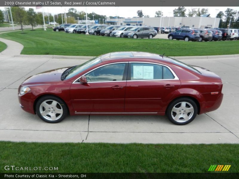 Red Jewel / Cocoa/Cashmere 2009 Chevrolet Malibu LT Sedan