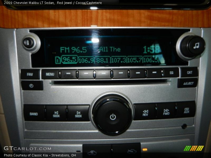 Red Jewel / Cocoa/Cashmere 2009 Chevrolet Malibu LT Sedan