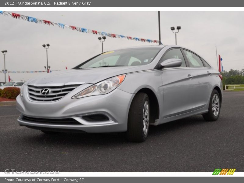 Radiant Silver / Gray 2012 Hyundai Sonata GLS